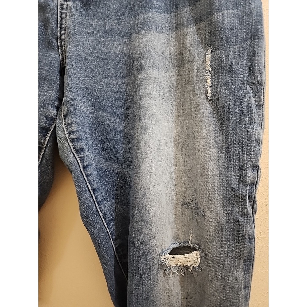 Pistola Distressed Denim Jeans Pants Skinny Stretch Frayed Hem Size 18W - Picture 3 of 16